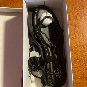 Lace Up Thong Sandal